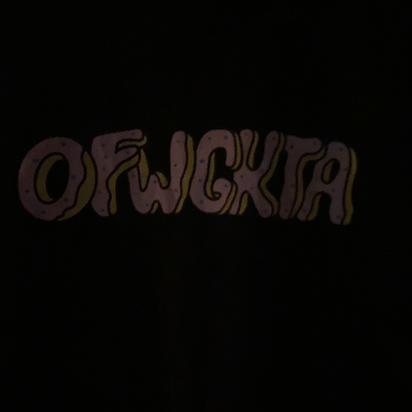 🛹🍩 OFWGKTA Tyler the Creator Earl Sweatshirt Black Sz Medium 100% Cotton 🍩🛹 - Picture 3 of 7